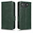 Leather Case Stands Flip Cover Holder C02X for Asus ROG Phone 7 Pro Green