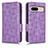 Leather Case Stands Flip Cover Holder C02X for Google Pixel 7 5G Purple