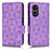 Leather Case Stands Flip Cover Holder C02X for Huawei Honor X5 Plus Purple