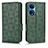 Leather Case Stands Flip Cover Holder C02X for Huawei Honor X7 Green