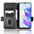 Leather Case Stands Flip Cover Holder C02X for Huawei Honor X7a