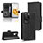 Leather Case Stands Flip Cover Holder C02X for Huawei P60