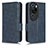 Leather Case Stands Flip Cover Holder C02X for Huawei P60 Art