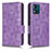 Leather Case Stands Flip Cover Holder C02X for Motorola Moto E13 Purple