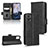 Leather Case Stands Flip Cover Holder C02X for Motorola Moto E22