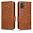 Leather Case Stands Flip Cover Holder C02X for Motorola Moto E22