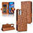 Leather Case Stands Flip Cover Holder C02X for Motorola Moto E32s