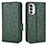 Leather Case Stands Flip Cover Holder C02X for Motorola Moto Edge (2022) 5G Green