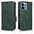 Leather Case Stands Flip Cover Holder C02X for Motorola Moto Edge 40 Pro 5G Green