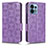 Leather Case Stands Flip Cover Holder C02X for Motorola Moto Edge 40 Pro 5G Purple