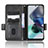 Leather Case Stands Flip Cover Holder C02X for Motorola Moto G23