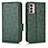 Leather Case Stands Flip Cover Holder C02X for Motorola Moto G42 Green