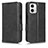 Leather Case Stands Flip Cover Holder C02X for Motorola Moto G53 5G