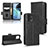 Leather Case Stands Flip Cover Holder C02X for Motorola Moto G72