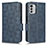 Leather Case Stands Flip Cover Holder C02X for Nokia G60 5G Blue