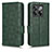 Leather Case Stands Flip Cover Holder C02X for OnePlus 10T 5G Green