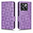 Leather Case Stands Flip Cover Holder C02X for OnePlus 10T 5G Purple