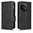 Leather Case Stands Flip Cover Holder C02X for OnePlus 11 5G Black