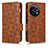 Leather Case Stands Flip Cover Holder C02X for OnePlus 11 5G Brown