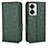 Leather Case Stands Flip Cover Holder C02X for OnePlus Nord 2T 5G Green