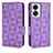 Leather Case Stands Flip Cover Holder C02X for OnePlus Nord 2T 5G Purple