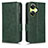 Leather Case Stands Flip Cover Holder C02X for OnePlus Nord CE 3 5G Green