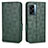 Leather Case Stands Flip Cover Holder C02X for Oppo A77 5G Green