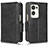 Leather Case Stands Flip Cover Holder C02X for Oppo Find N2 5G Black