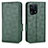 Leather Case Stands Flip Cover Holder C02X for Oppo Find X5 5G Green