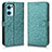 Leather Case Stands Flip Cover Holder C02X for Oppo Find X5 Lite 5G Green