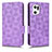 Leather Case Stands Flip Cover Holder C02X for Oppo Find X5 Pro 5G Purple