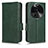 Leather Case Stands Flip Cover Holder C02X for Oppo Find X6 Pro 5G Green