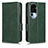 Leather Case Stands Flip Cover Holder C02X for Oppo Reno10 Pro+ Plus 5G Green