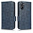 Leather Case Stands Flip Cover Holder C02X for Realme 10 4G Blue