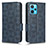 Leather Case Stands Flip Cover Holder C02X for Realme 9 Pro+ Plus 5G Blue