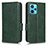 Leather Case Stands Flip Cover Holder C02X for Realme 9 Pro+ Plus 5G Green