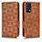 Leather Case Stands Flip Cover Holder C02X for Realme GT Master 5G Brown