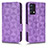 Leather Case Stands Flip Cover Holder C02X for Realme GT Master 5G Purple