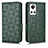 Leather Case Stands Flip Cover Holder C02X for Realme GT Neo3 5G Green