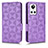 Leather Case Stands Flip Cover Holder C02X for Realme GT Neo3 5G Purple