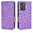 Leather Case Stands Flip Cover Holder C02X for Realme GT2 5G Purple