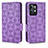 Leather Case Stands Flip Cover Holder C02X for Realme GT2 Pro 5G Purple