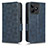 Leather Case Stands Flip Cover Holder C02X for Realme Narzo N53 Blue