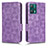 Leather Case Stands Flip Cover Holder C02X for Realme Q5 5G Purple