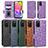 Leather Case Stands Flip Cover Holder C02X for Samsung Galaxy A02s