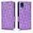 Leather Case Stands Flip Cover Holder C02X for Samsung Galaxy A03 Core Purple