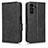 Leather Case Stands Flip Cover Holder C02X for Samsung Galaxy A04s Black