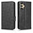 Leather Case Stands Flip Cover Holder C02X for Samsung Galaxy A13 4G Black