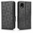 Leather Case Stands Flip Cover Holder C02X for Samsung Galaxy A22 5G SC-56B Black