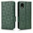 Leather Case Stands Flip Cover Holder C02X for Samsung Galaxy A22 5G SC-56B Green